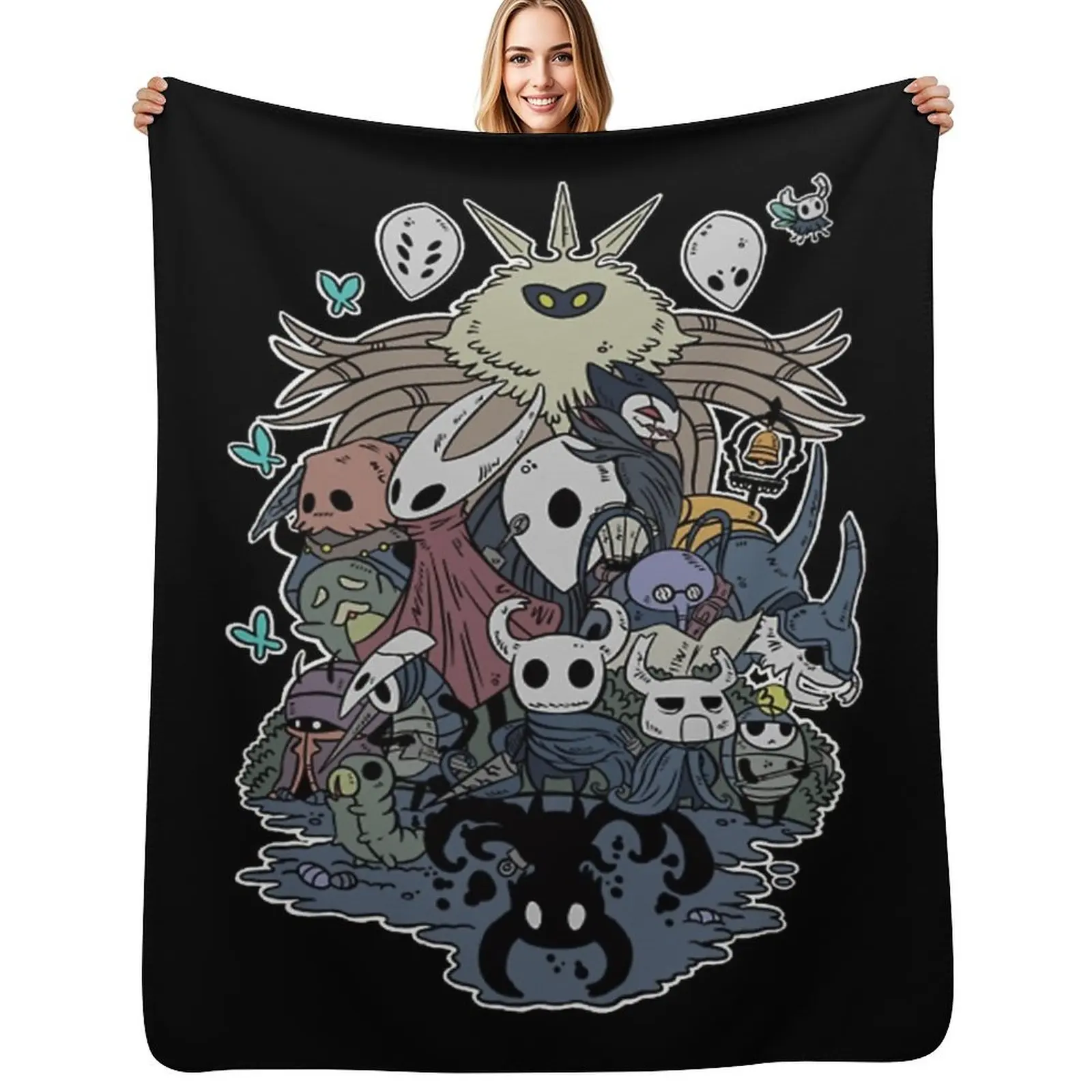 

Hollow Party Throw Blanket Cozy Home Blanket Gift for Christmas Holiday