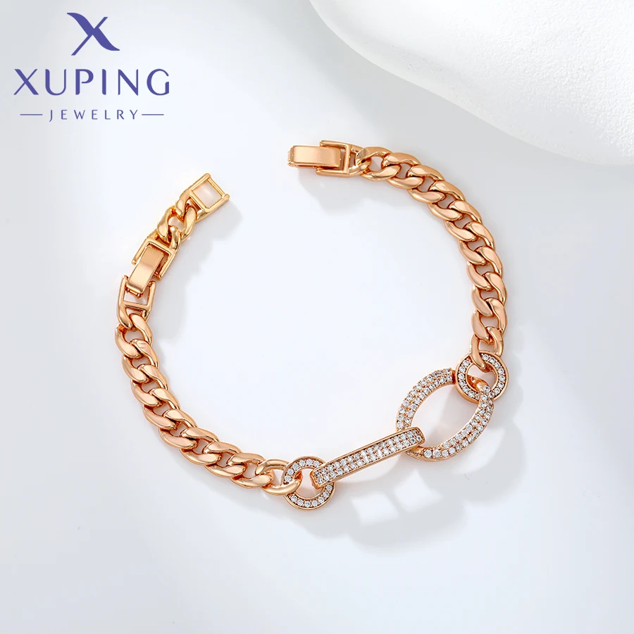 Xuping Schmuck Charm Heißer Verkauf Trendy Gold Farbe Überzogene 19 cm Hand Kette Armband für Frauen Mode Exquisite Geschenk X000925432 – Detail 14