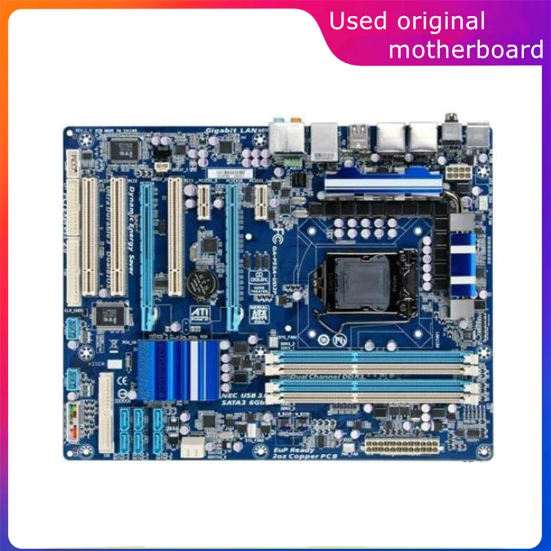 

Б/у материнская плата LGA 1156 для Intel P55 Φ компьютера USB2.0 SATA2 DDR3 16G десктопная материнская плата