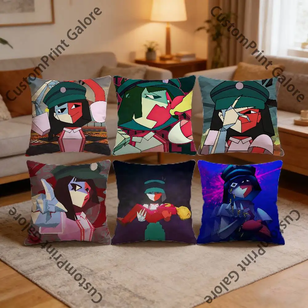 

E-ENA dream B-BBQ HD Print Square Pillow Cover Polyester Lightweight Customizable for Home Office Sofa Decor