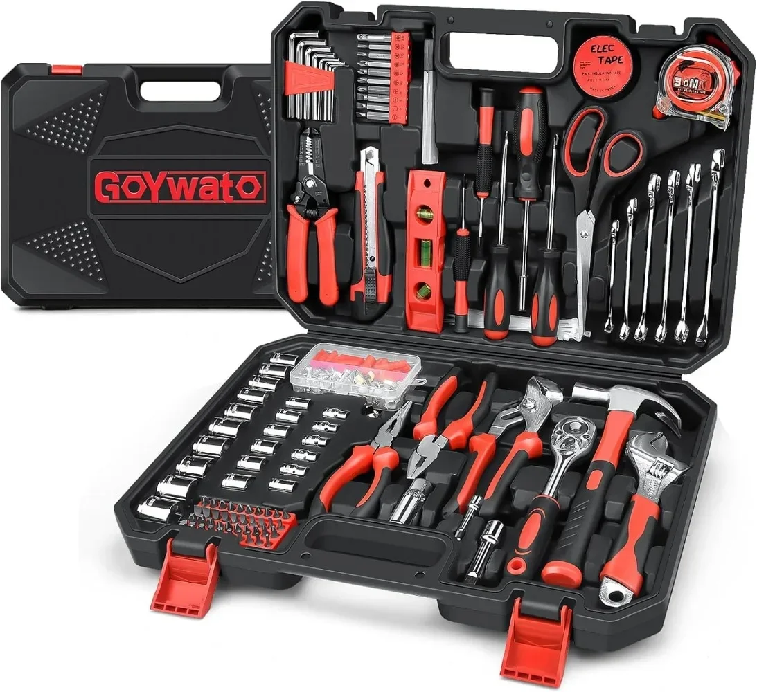 287PCs - Complete Repair General Hand Tool Set for Men Women - Household Tool Kit