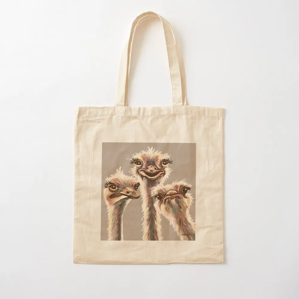 

Funny Ostrich Trio Tote Bag shopping bag shopper bag women canvas