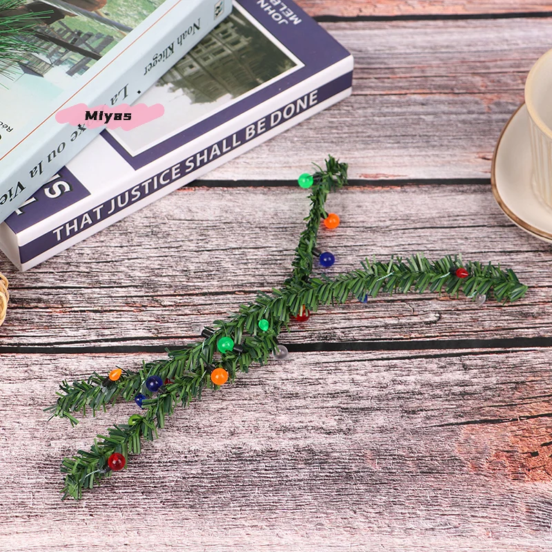 Strisce di erba per decorazioni natalizie in miniatura per case delle bambole in scala 1/12 per decorazioni decorative per bambole in scala 12a