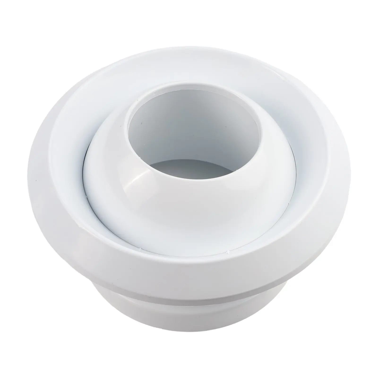 360 Degree Rotatable ABS Round Air Conditioning for exhaust Vent with Adjustable Opening Size for Indoor Airflow and Noise