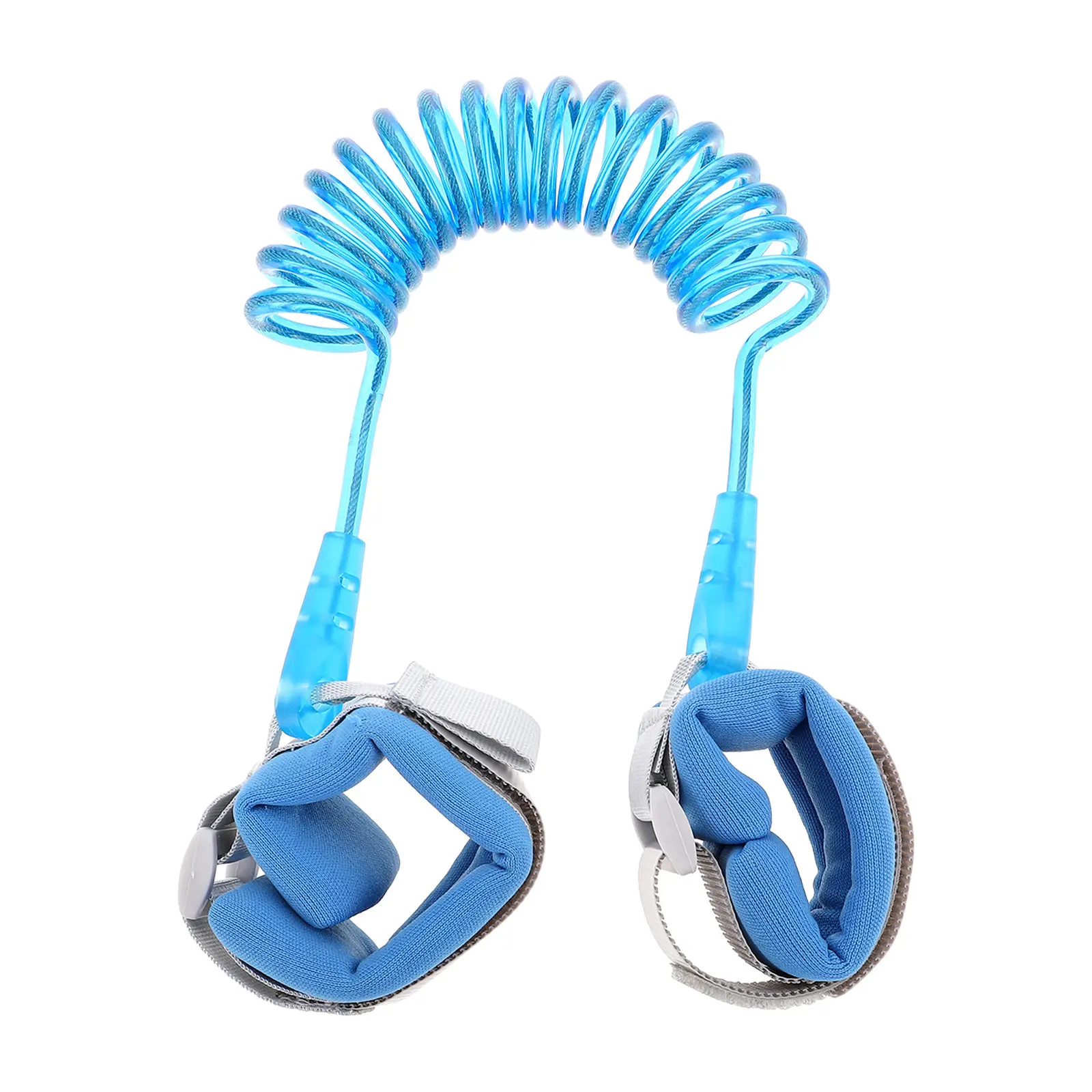 

Flexible Toddler Anti-Lost Traction Rope Kids Harness Leash with Comfortable Cotton Wrist Band Strong Steel Wire for Child