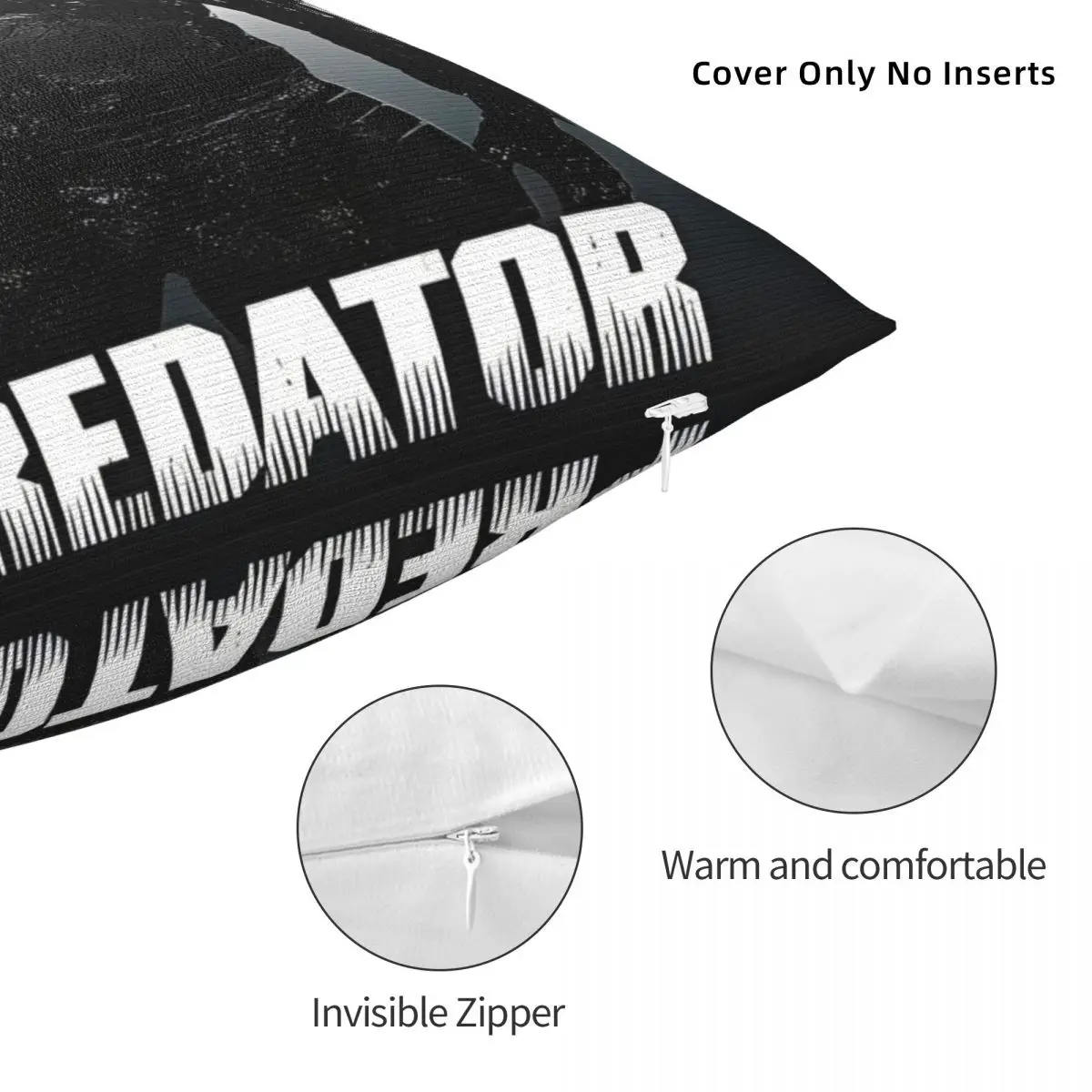 المفترس: الأراضي الغربية سادات غطاء وسادة بوليستر ناعم الديكور رمي كيس وسادة غطاء غرفة المعيشة سستة 45*45 سنتيمتر