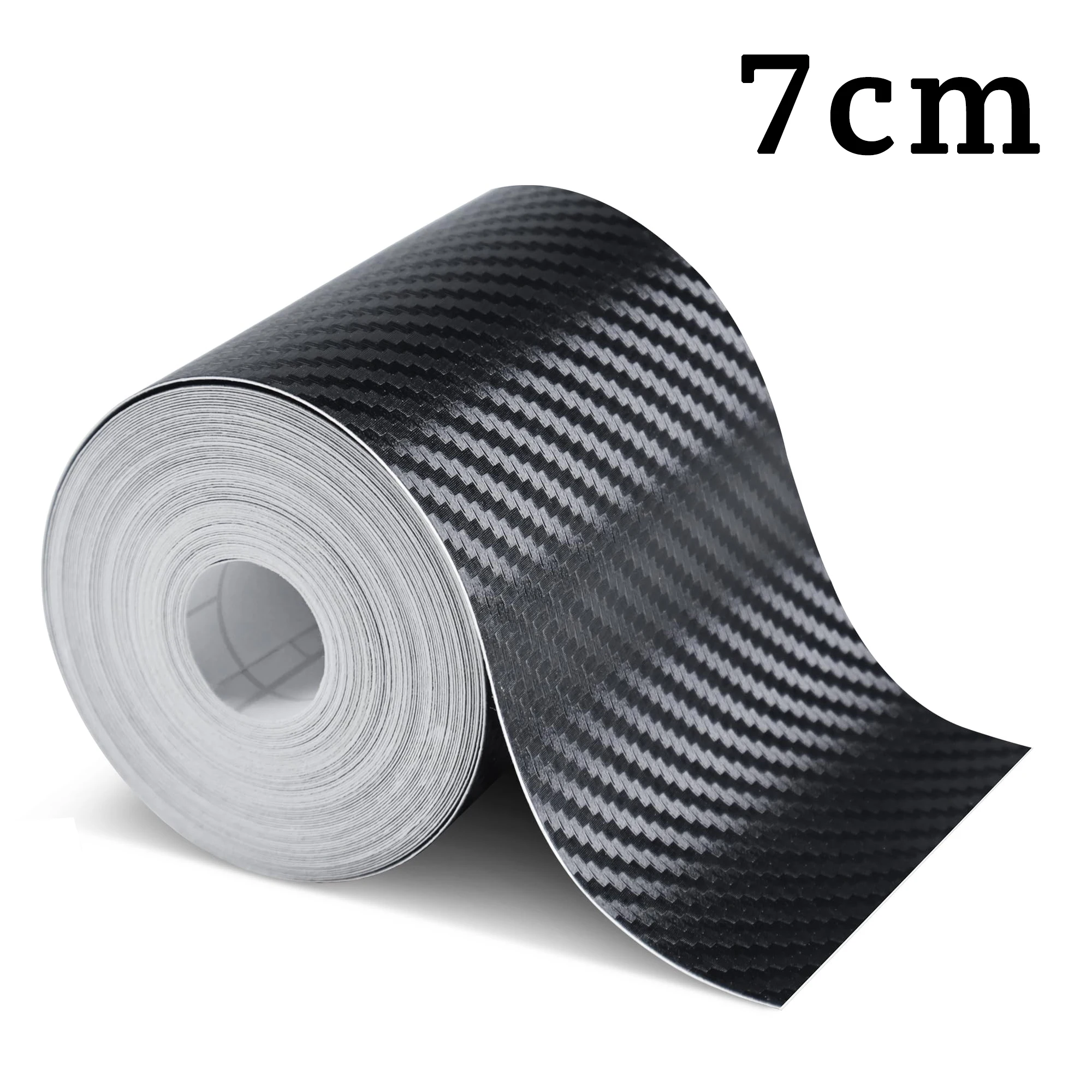 3-10M Nano Koolstofvezel Tape Auto 3D Beschermende Strip, Zelfklevende Folie voor Spiegel en Deur, Krasbestendig, Waterdicht, Decoratieve en Functionele Strip, Eenvoudige DIY-installatie voor