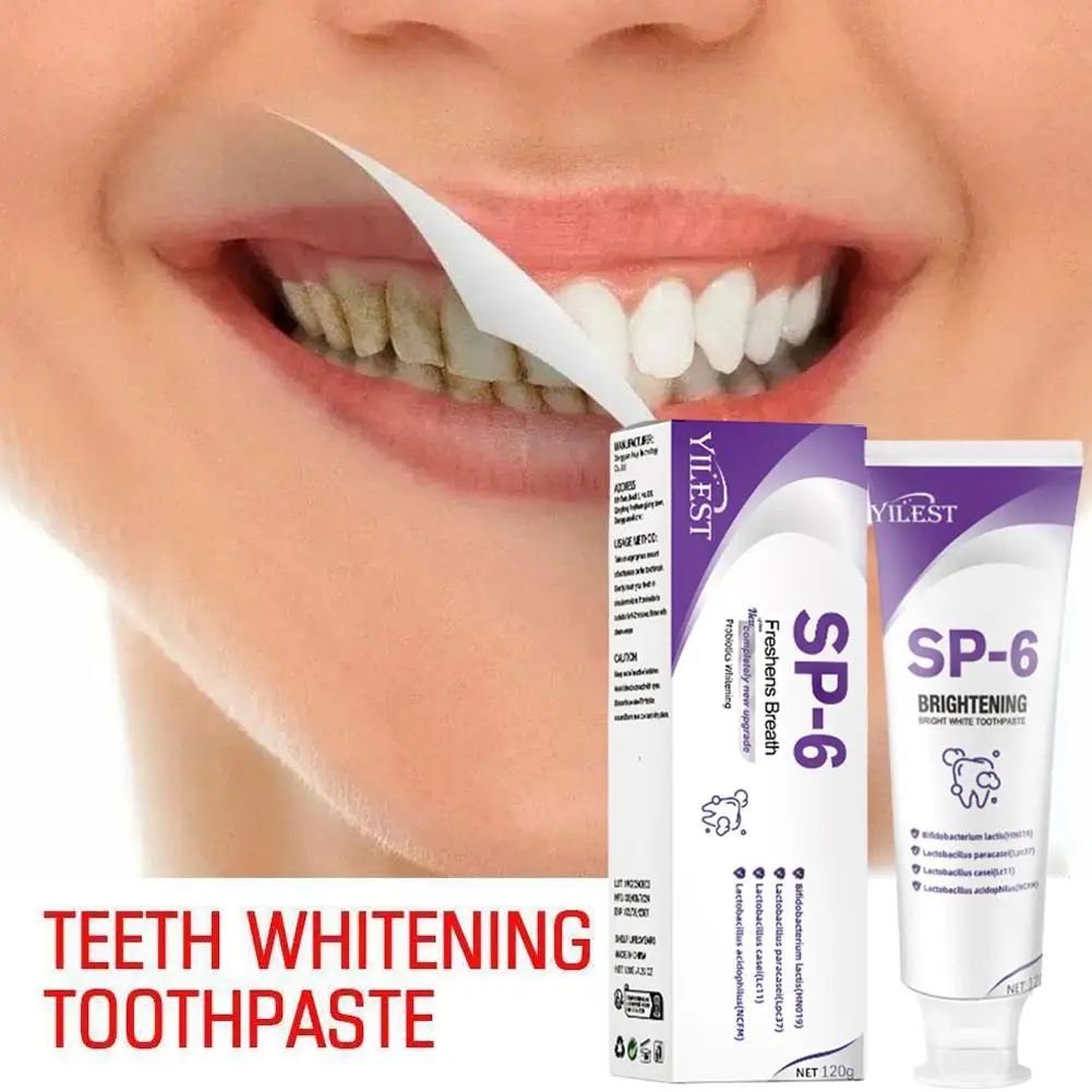 SP-6 Probiotische Tandpasta Whitening Tand Verwijderen Plaque Vlekken Tanden Whitener Mondhygiëne Schone Frisse Adem