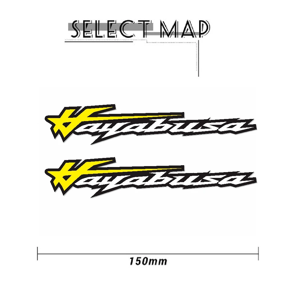 New motorcycle bicycle car fuel tank sticker wheel helmet MOTO waterproof reflective logo for SUZUKI HAYABUSA