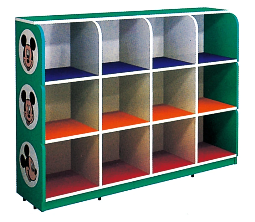 

Wholesale Kids Nursery School Furniture Children Bookshelf Toy Collection Storage Cabinet