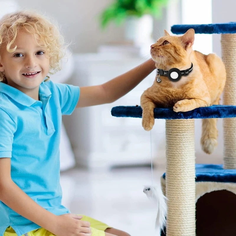 Pet Collar for Locator Cats Reflective Collars Holder with for Small Dog