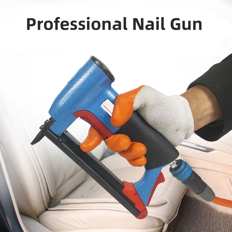 Pneumatic Nail Gun Air Stapler Nailer Stapler U-shaped Furniture Pneumatic Staple Gun Nailer Woodworking Air Nailing Tool