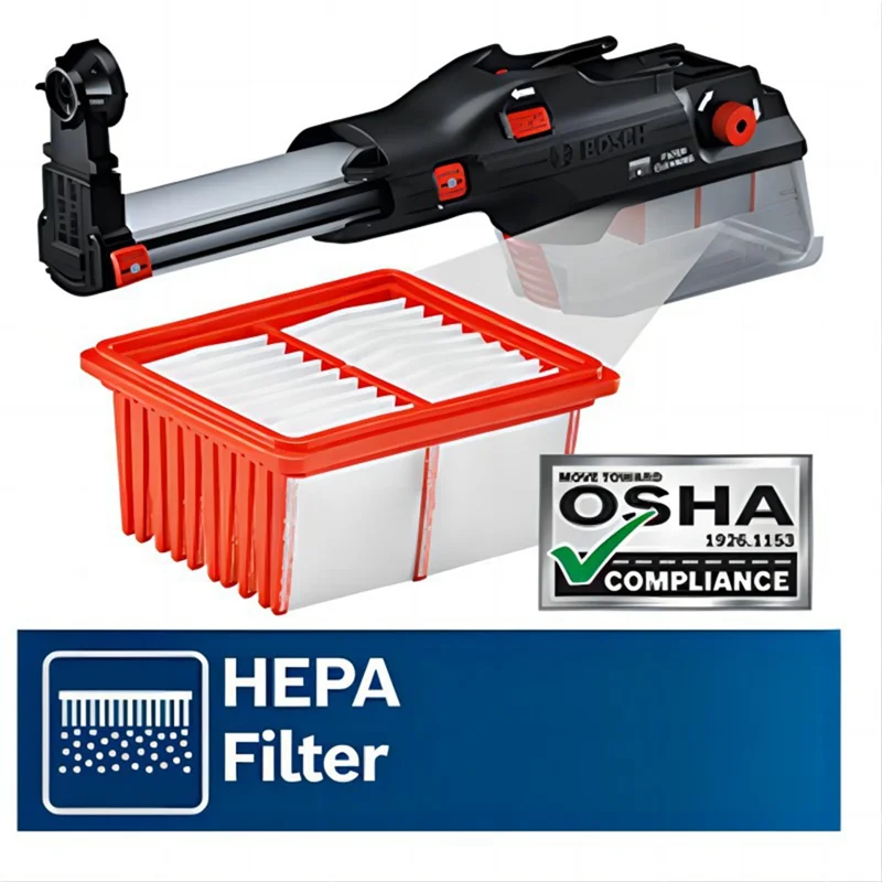 ABKR-Filtro Hepa Substituível Para GDE28D SDS-Plus Ferramentas Elétricas Filtro de Vácuo Limpeza Doméstica Fácil Instalar Fácil de Usar