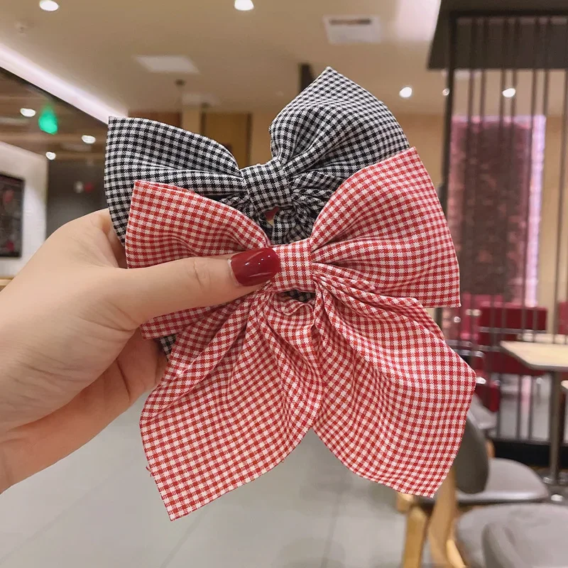 2022 New Polka Dot Print Barrettes Long Ribbon Hair Clip Bow Knotted Chiffon Hairpin for Women Girls Headwear Hair Accessories