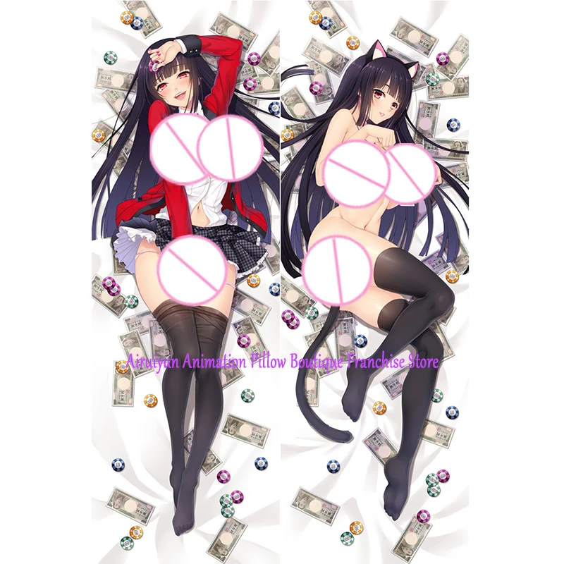 

Anime Dakimakura Pillow Case Jabami Yumeko Sexy and Busty Beautiful Girl Double-Sided Halloween Decoration