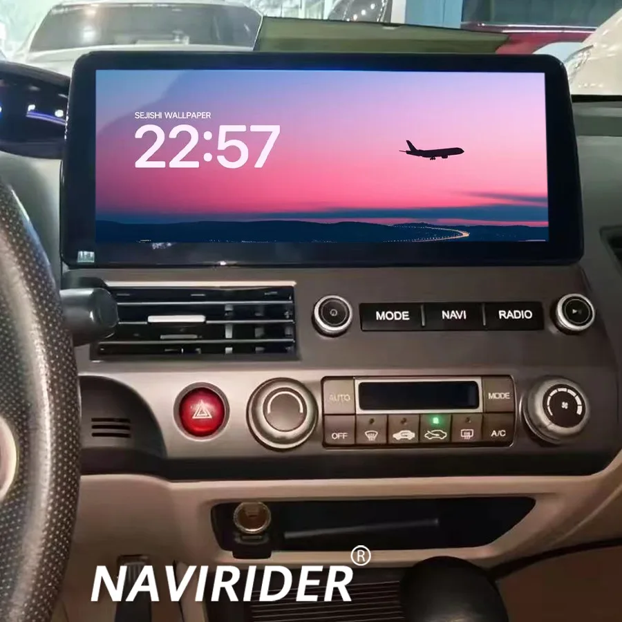 12.3inch Car Radio For Honda CIVIC 2005-2012 Android 15 Multimedia Video Player 4G Carplay Auto Stereo GPS Navigation Head Unit