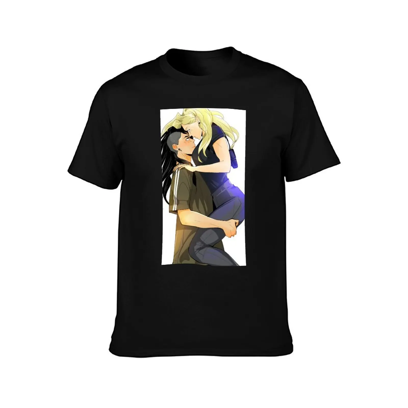 Mitsu and Celia Up Blindfold Mashersan T-Shirt vintage customs workout shirts for men