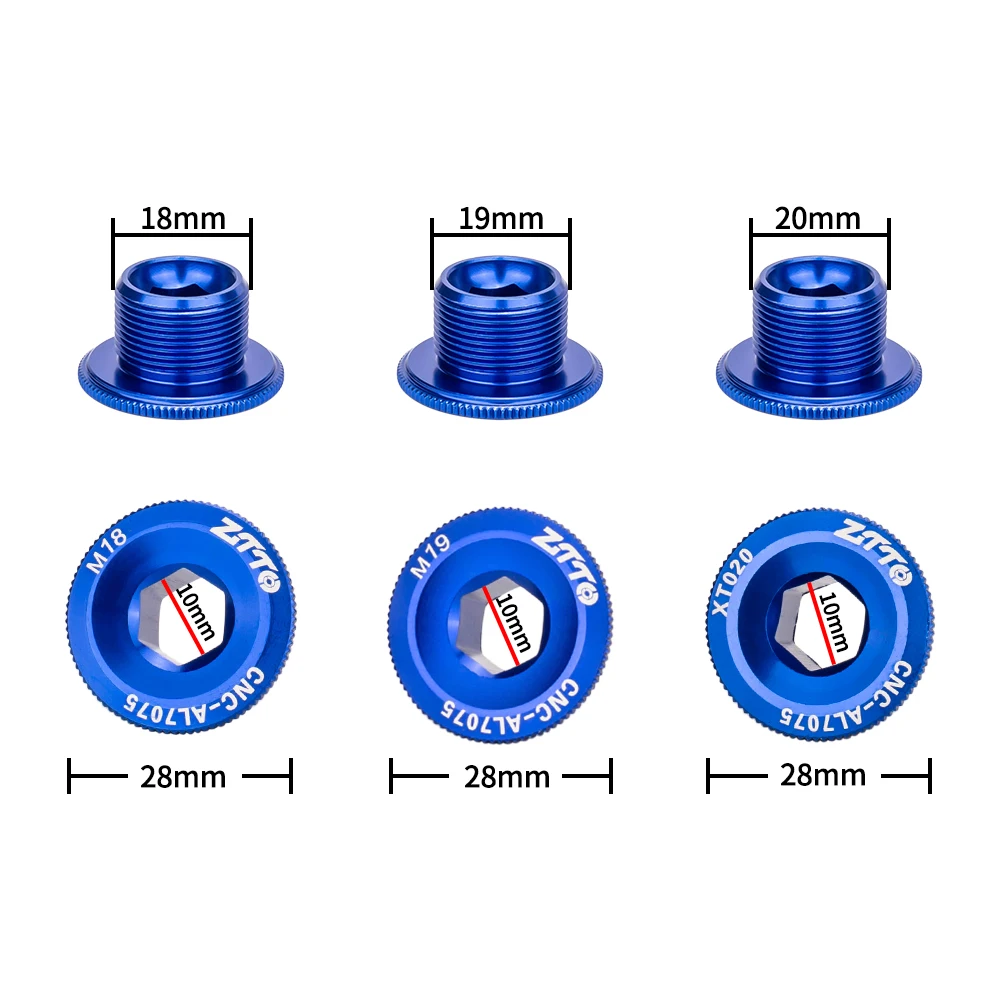 ZTTO MTB Crank Arm Bolt For Mountain Road Bike Bottom Bracket Cap Crankset Screw For Bicycle BB Axis Screws