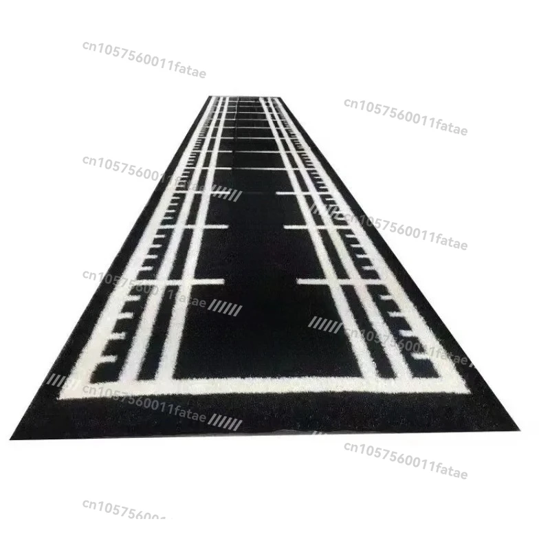 

Gym Floor， Black Synthetic Grass Sleigh Track Custom Indoor Outdoor Artificial Turf