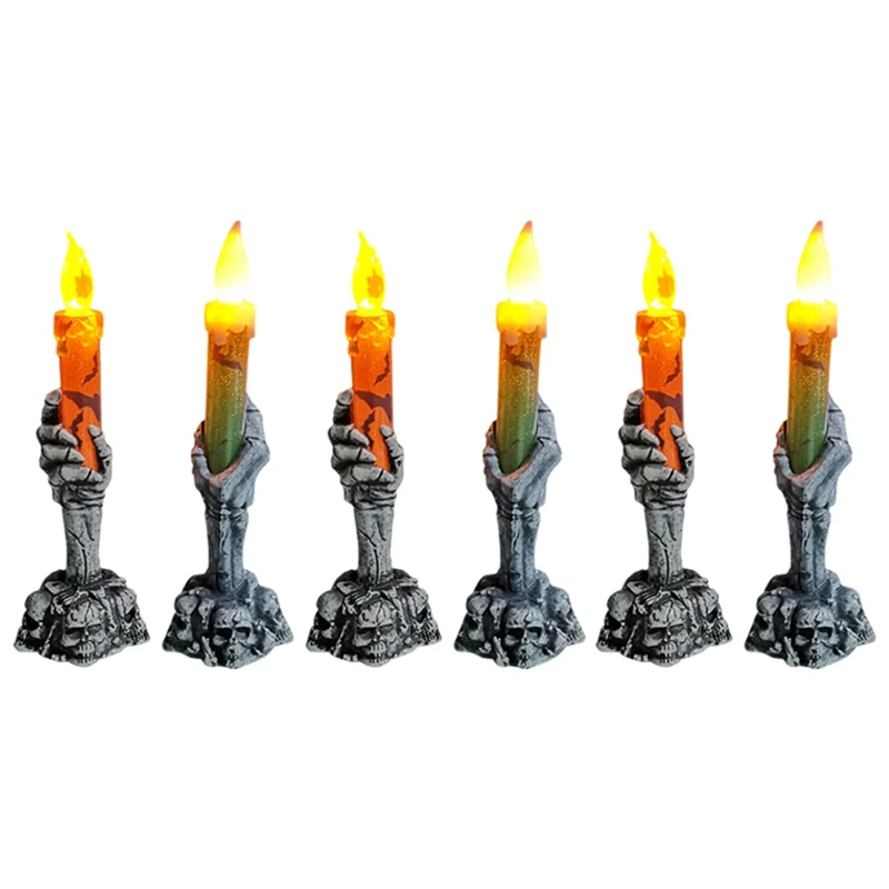 FAST-Halloween Party Candles Pumpkin Home Decorations Skeletons Ghost Happy Halloween Party