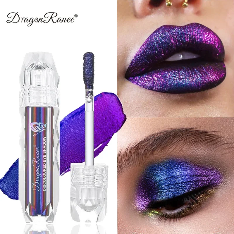 Chameleon Liquid Eyeshadow Metal Chameleon Makeup Lipgloss Shimmer Pigment Glitter Eye Shadow Lipstick Shine Diamond Eyeshadow