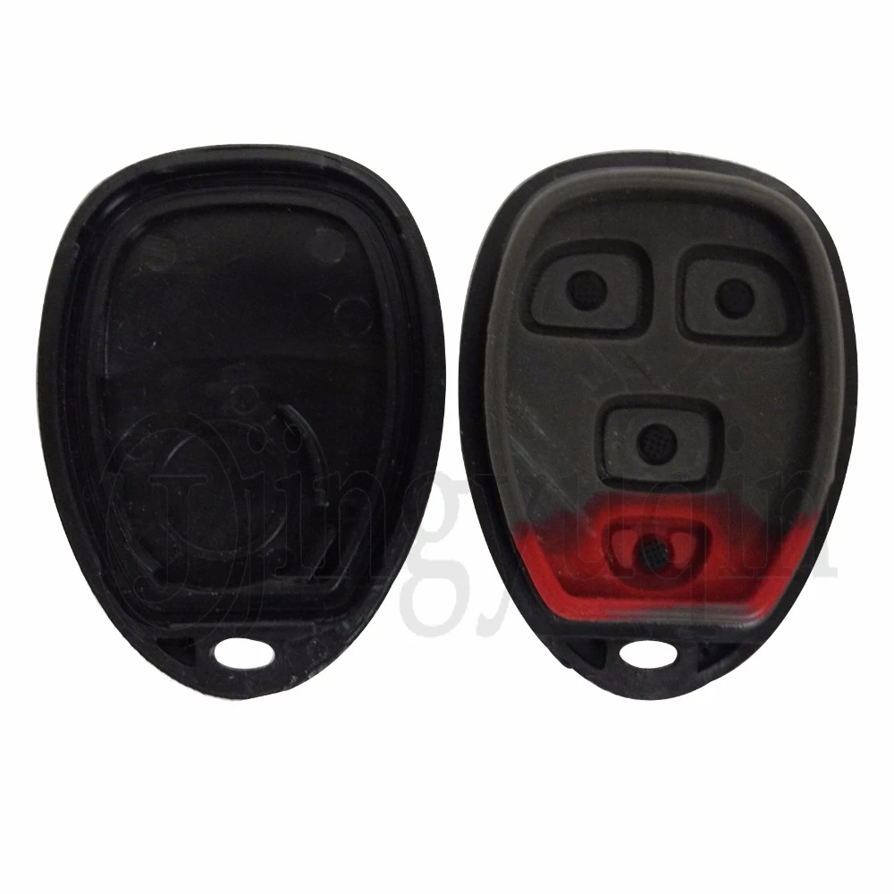 Jingyuqin carcasa de llave remota de 5 botones Fob para G-M Pontiac Buick Century Chevrolet funda de entrada sin llave almohadilla de goma