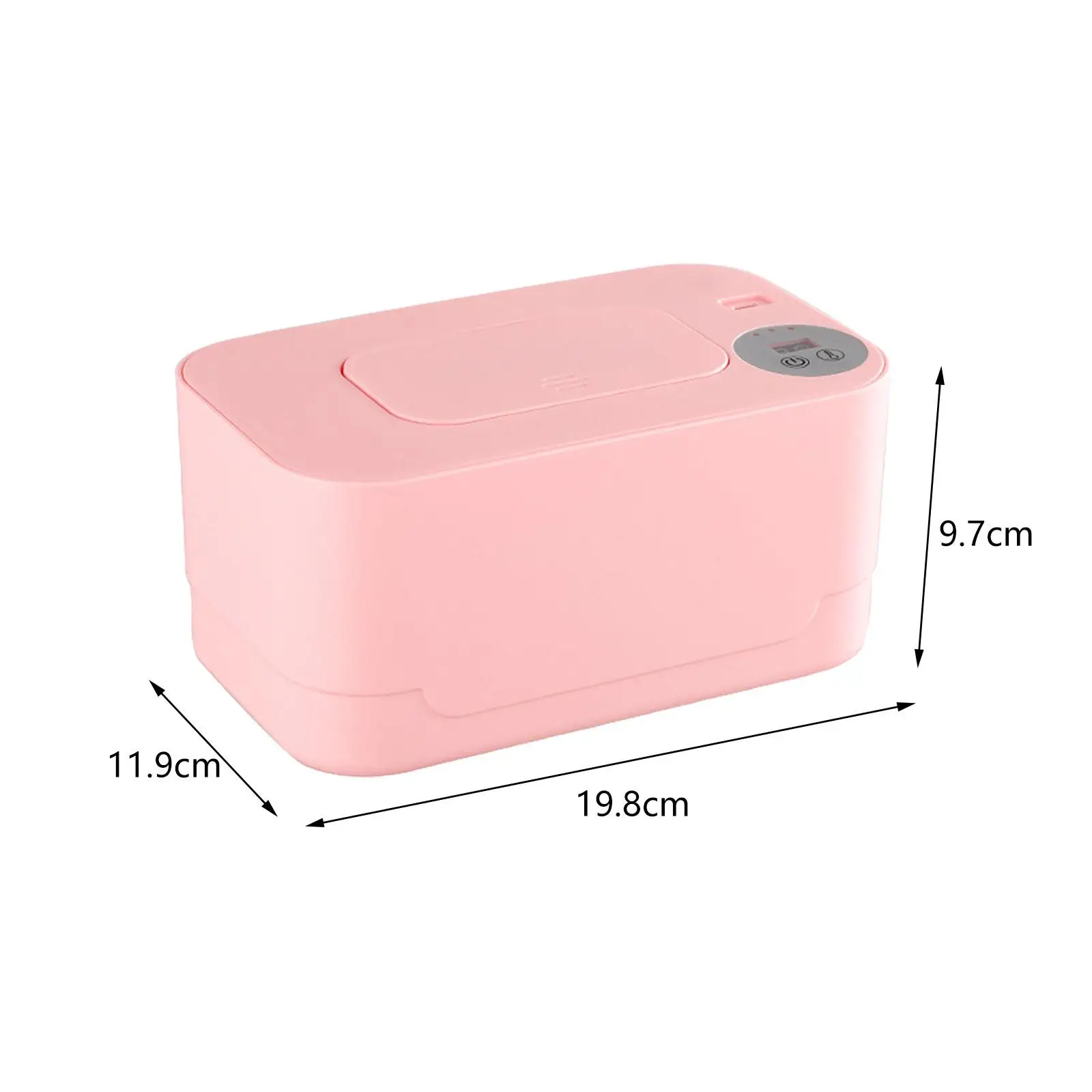 Heated Wipe Dispenser Napkin Heating Box Cover Wipe Dispenser Box Wet Towel Dispenser for Hotel Outdoor Home Traveling Bathroom