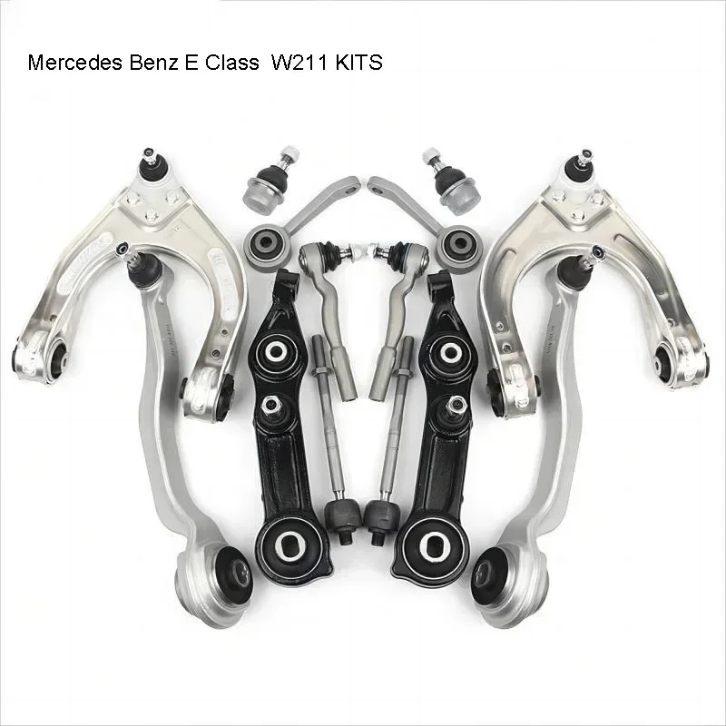 

14PCS Control Arm with Ball Joint and Bushing Stabilizer Link Tie Rod Kits For Mercedes Benz E Class W211 S211 CLS C219