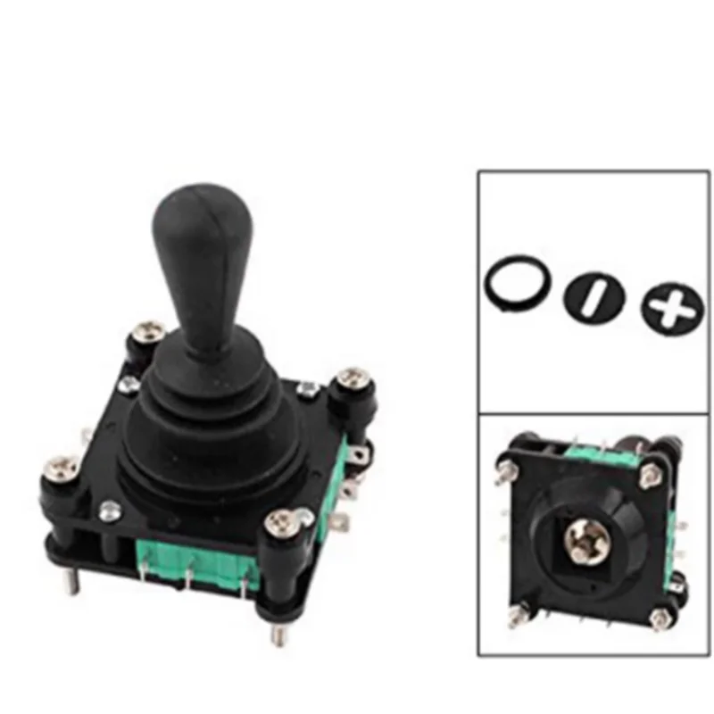 AC 240V 5A 4NO 4NC Momentary 2.5mm Fixing Thread Joystick Switch