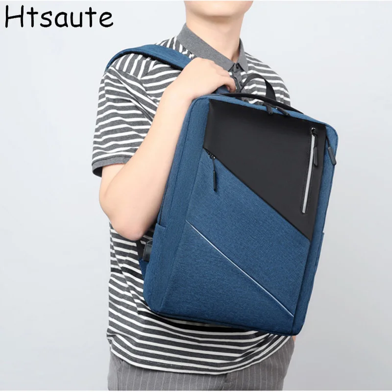 Male Business Backpack with USB Charging Travel Trip Work Laptop Rucksack Outdoor Camping Hiking Shoulder Bag Weekend Schoolbag