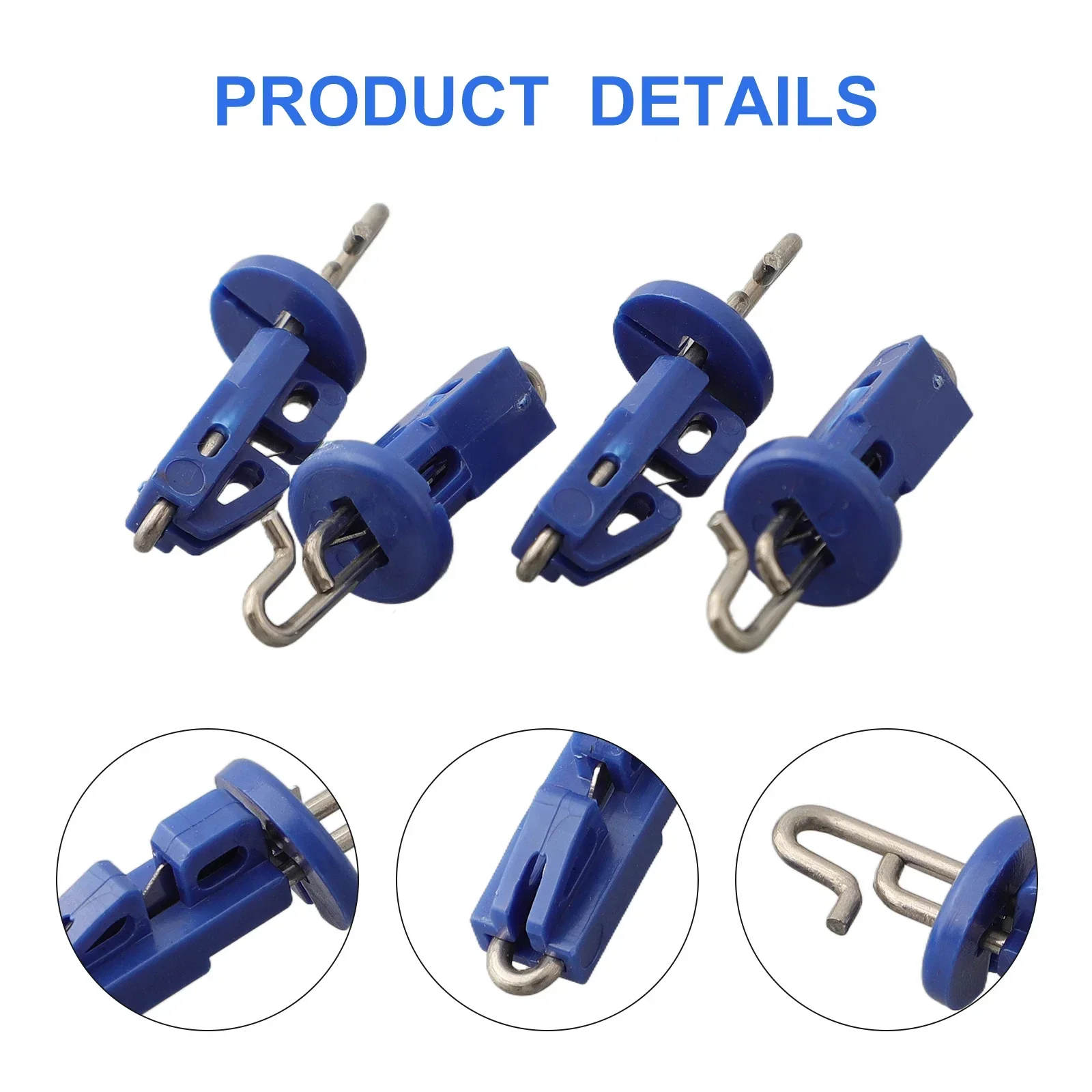 10pcs Sea Fishing Splash Down Solo Hook Bait Clip Breakaway Style Bait Release Clip Stainless Steel Fishing Tool
