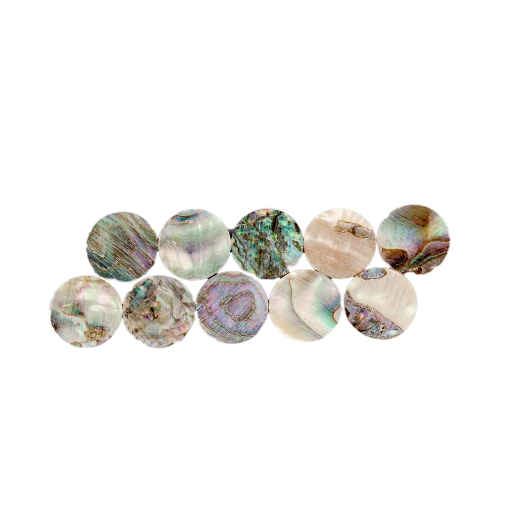 LOOK  Abalone Shell Guitar Fretboard Dots Fingerboard Markers Inlay Dots Fingerboard Neck Side Dots Diameter Of 3mm-12mm 10 PCS