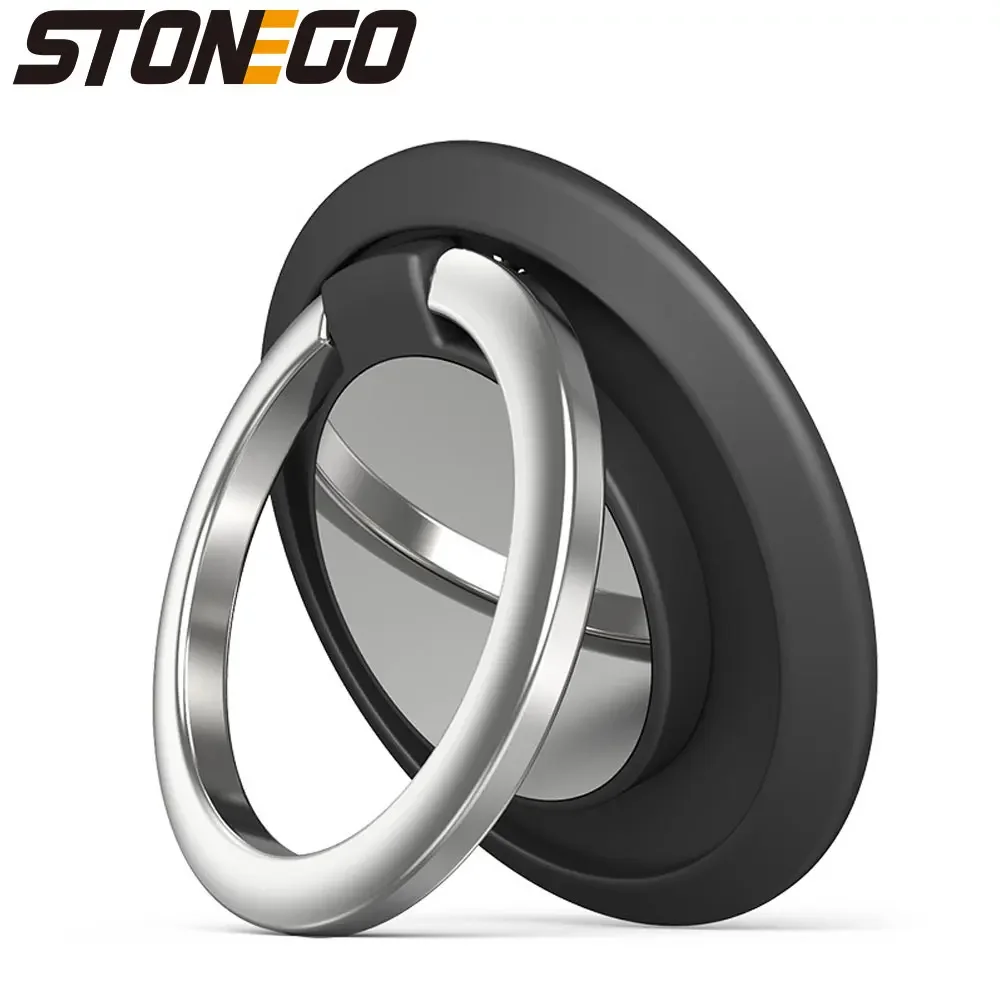 STONEGO Luxury Metal Mobile Phone Ring Holder Magnetic Car Bracket Socket Phone Ring Universal Car Bracket Phone Accessories