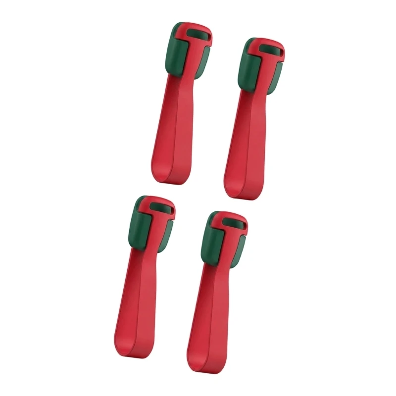 D8KF Holiday Display Ties Set of 4, Hanging Bands for Mantel Wreaths, Stockings, Light Strings, and Cable Routing Use
