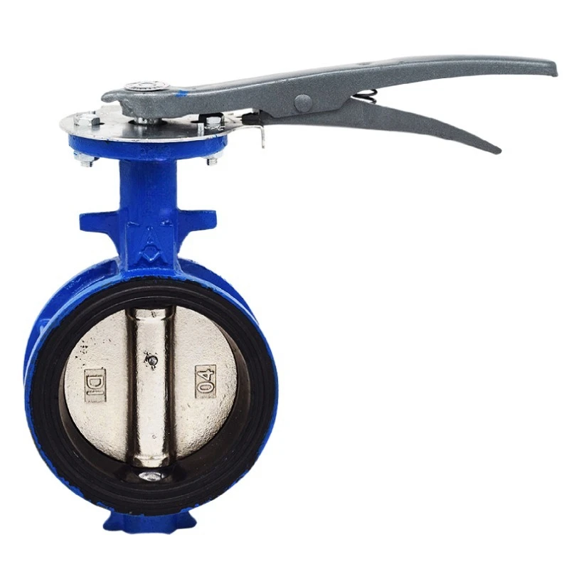 

D371X-16Q Cast iron turbine clip-on butterfly valve Cast iron pipeline butterfly valve D71X-16Q