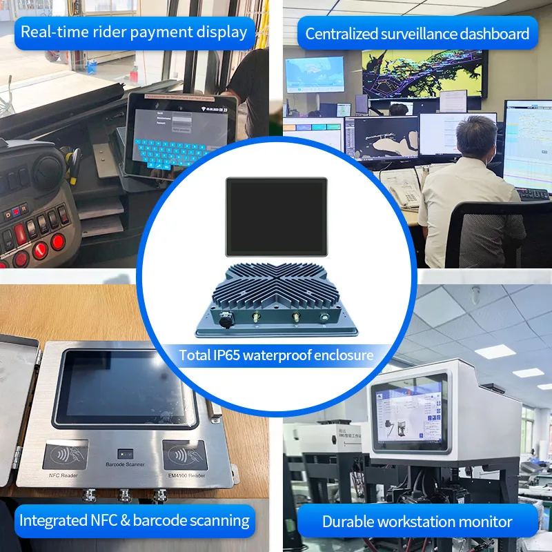 15 Inch Wall Mount True Flat J1900 Touch Panel Pc Industrial Tablet Window Linux Os Industrial Panel Pc For Vehicle