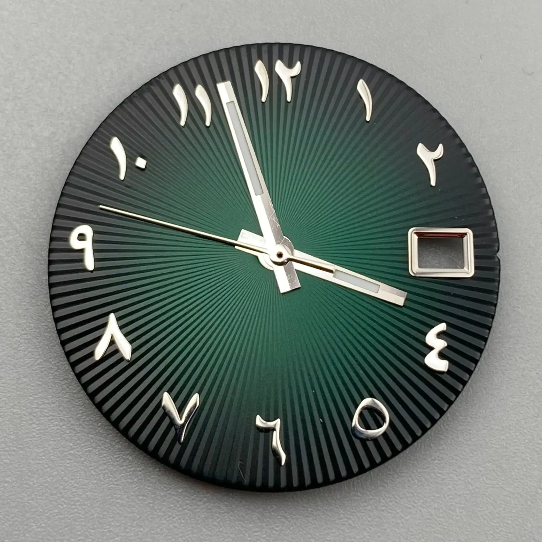 28.5mm algarismos árabes data dial relógio rosto para seiko nh35