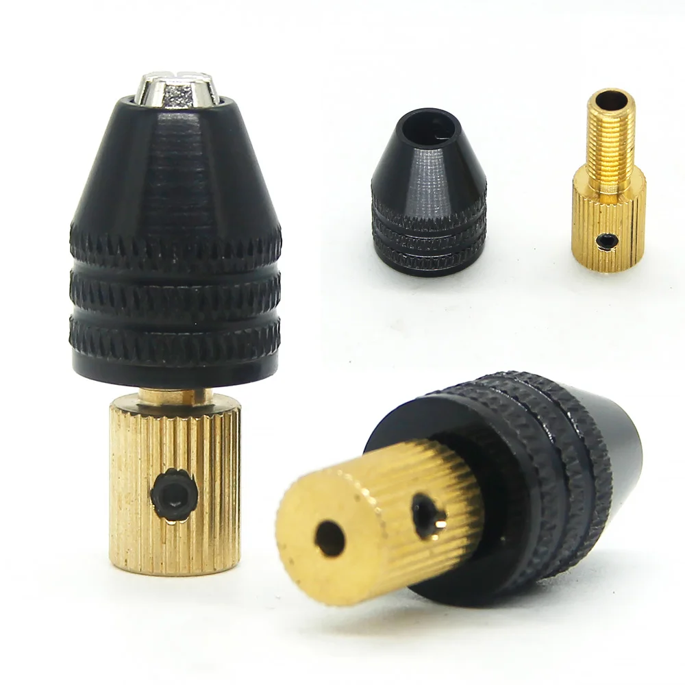 Imagem -02 - Mini Universal Micro Drill Chuck Grupo Adaptador para Broca Manual Ferramentas de Perfuração Elétrica Cartucho 0.33.5 mm 2.35 mm 3.17 mm