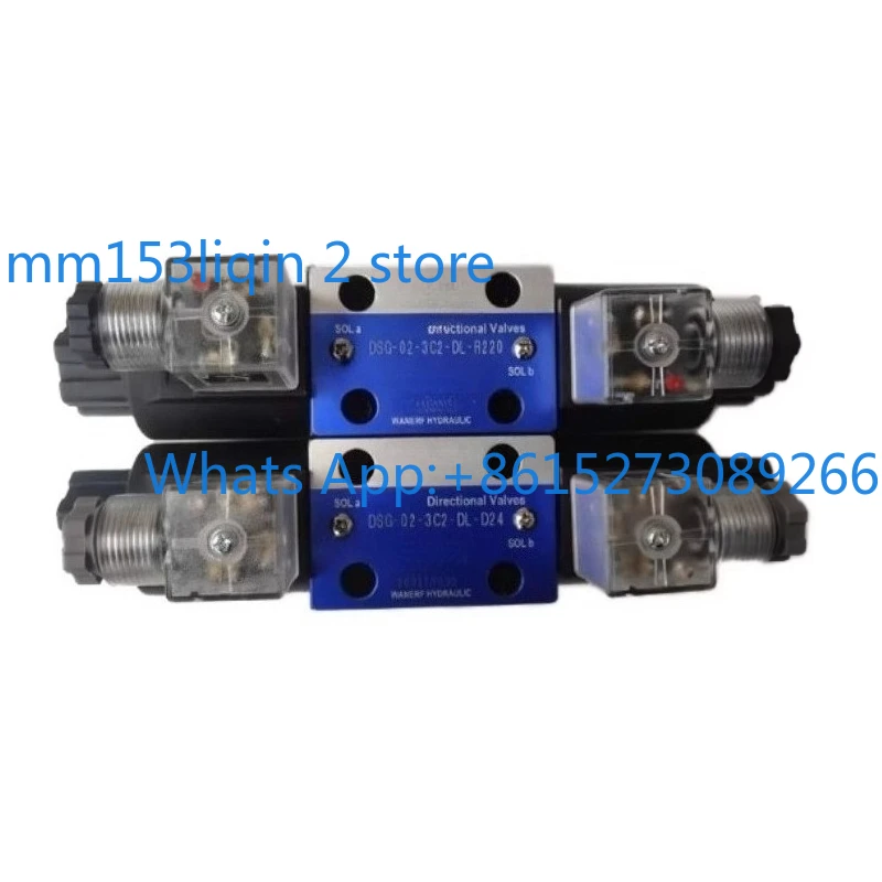 Válvula direccional solenoide DSG-02-3C2-DL-D24, válvula hidráulica DSG-02-3C2-R220