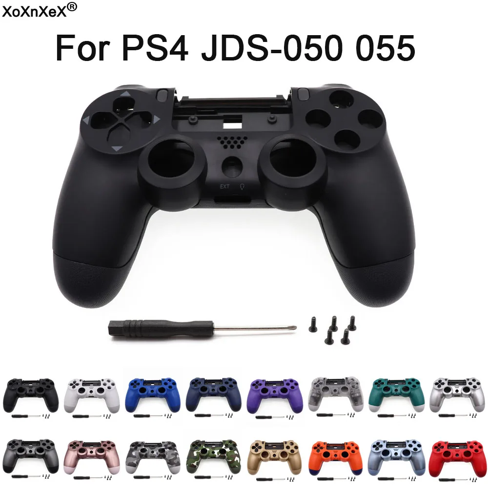 Front Back Housing Shell Case For PS4 JDM-050 JDM-055 JDS 055 JDS 050 Controller With R1 L1 Key Holder Support Inner Frame