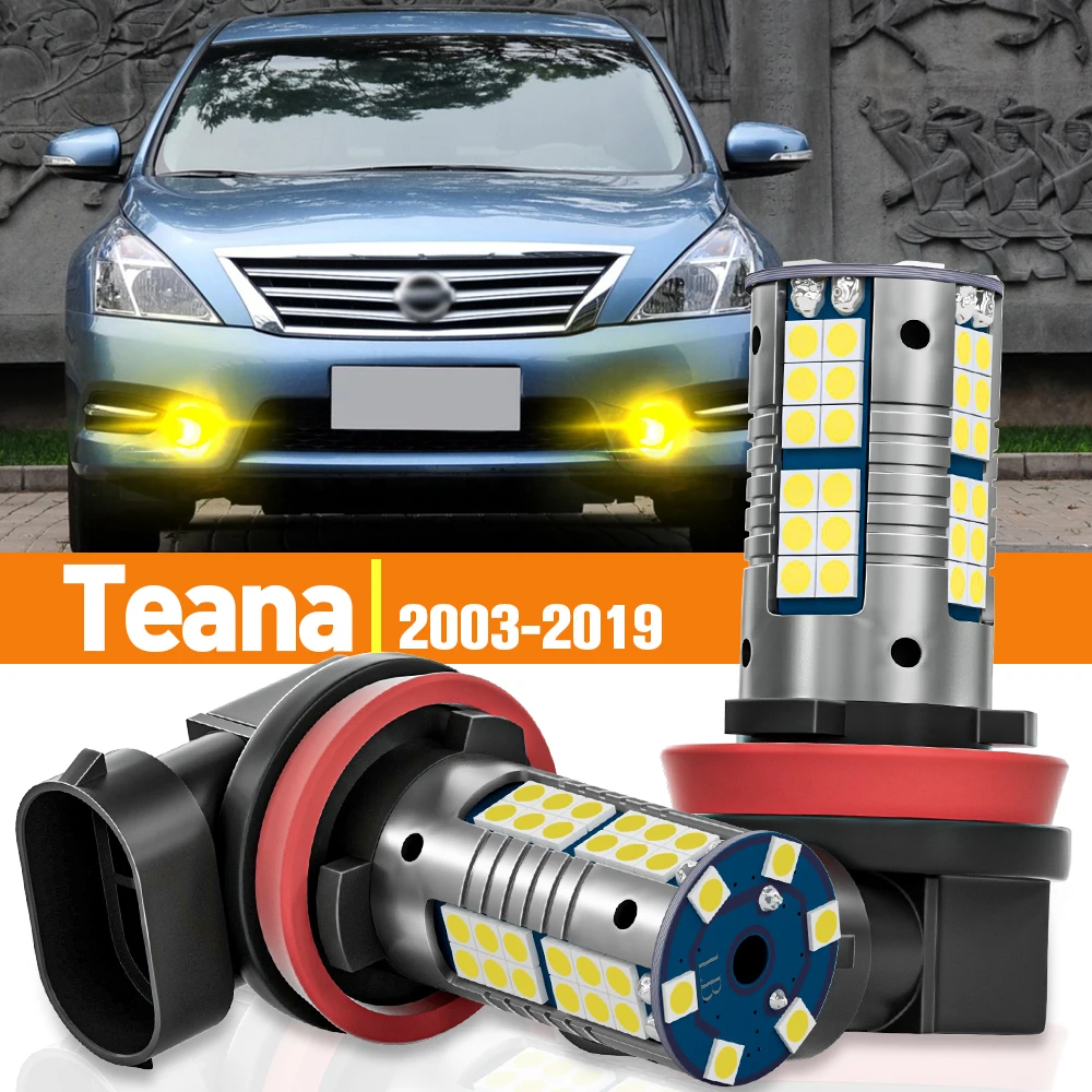 

2 шт. светодиодные противотуманные фары для Nissan Teana J31 J32 J33 2003-2019 2009 2010 2011 2012 2013 2014 2015 2016 2017 аксессуары лампа Canbus