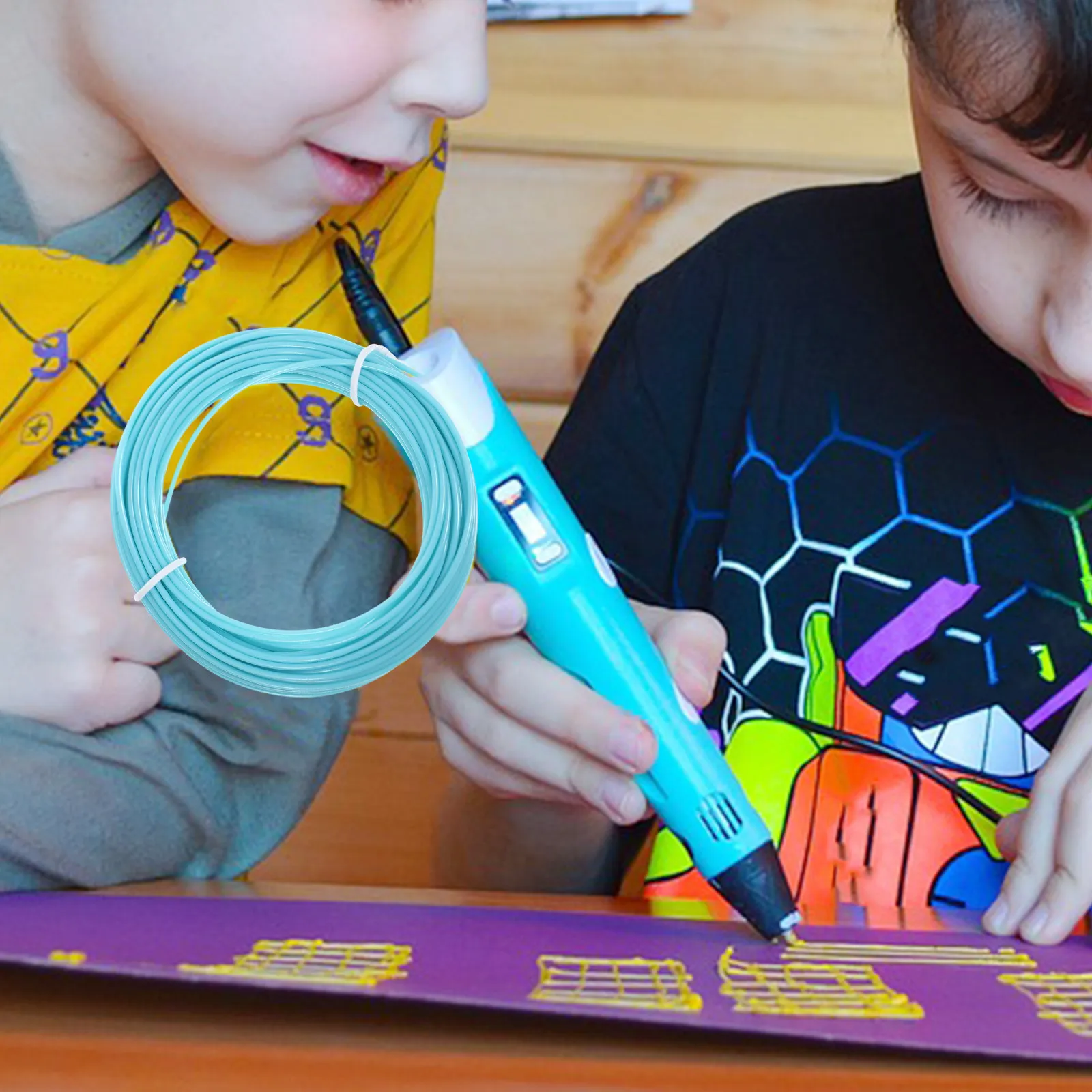 

10 метров 1,75 мм PLA-филамент для 3D-печати для 3D-ручек, вакуумная упаковка, отличная адгезия, низкая деформация, создание 3D-объектов в натуральную величину