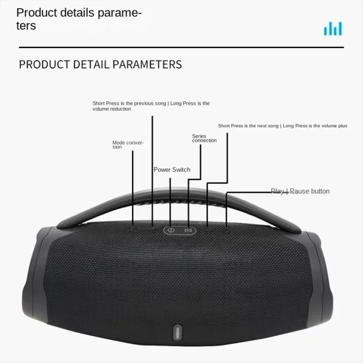 

Портативная Bluetooth-колонка CCDDBG для улицы, водонепроницаемая, с RGB-подсветкой, беспроводной сабвуфер, 360-градусный стереозвук, TWS-колонка