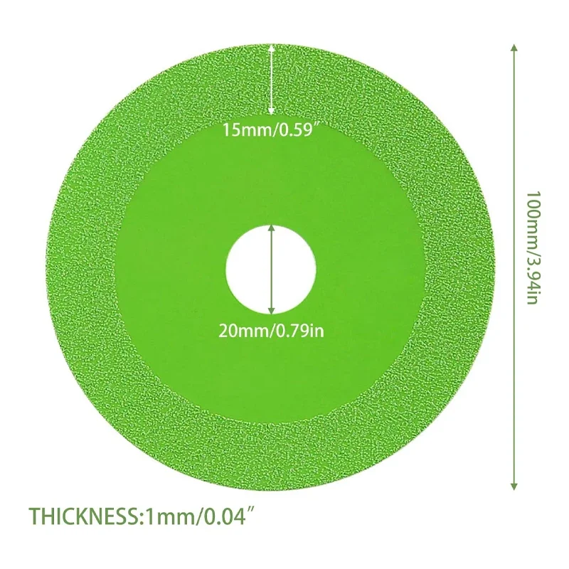 

Inner hole Glass Cutting Disc Diamond Marble Saw Blade Ceramic Tile Jade Special Polishing Cutting Blade Sharp Brazing