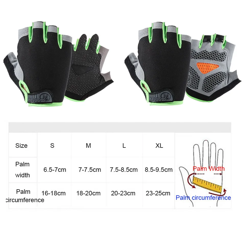 GTUBIKE Half Finger Functional Gloves Breathable Non-slip Outdoor Sports Climbing Cycling Fitness Gloves For Men And Women image 6