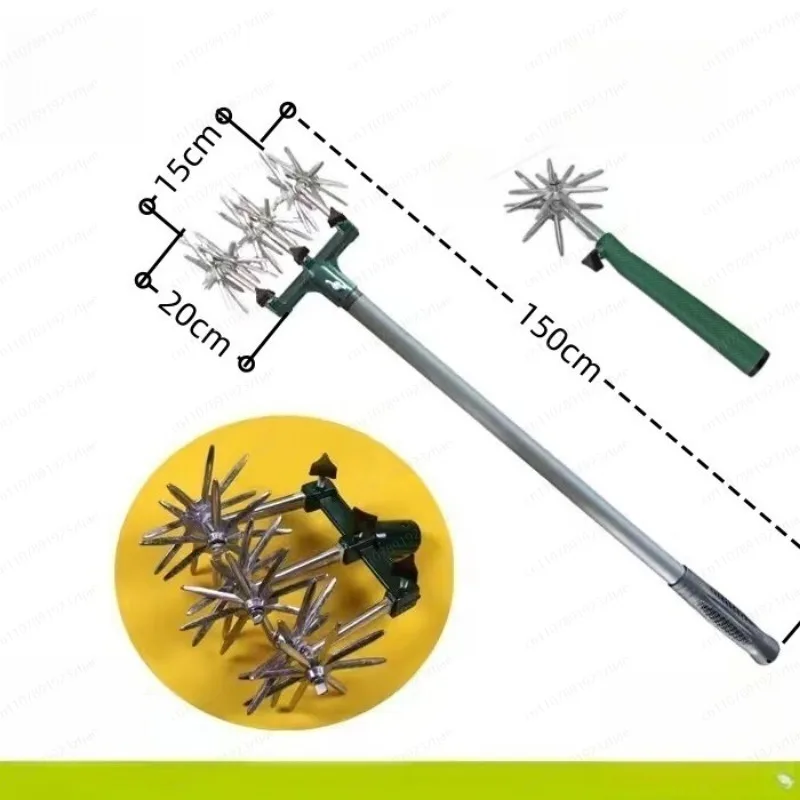 Lawn Seeding Soil Turning Tool, Garden Turning tool, garden tool Loosening Rotary Tiller
