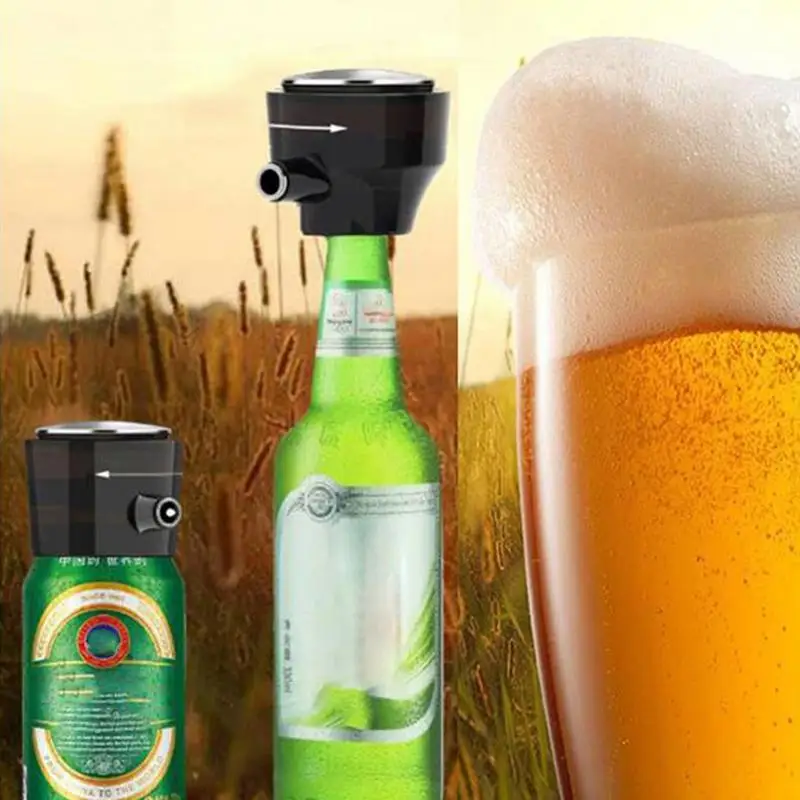 Bottled Beer Foamer Ultrasonic Beer Foaming Machine Beer Bubble Machine Portable Electric Drink Frother Beer Aerator For Beer