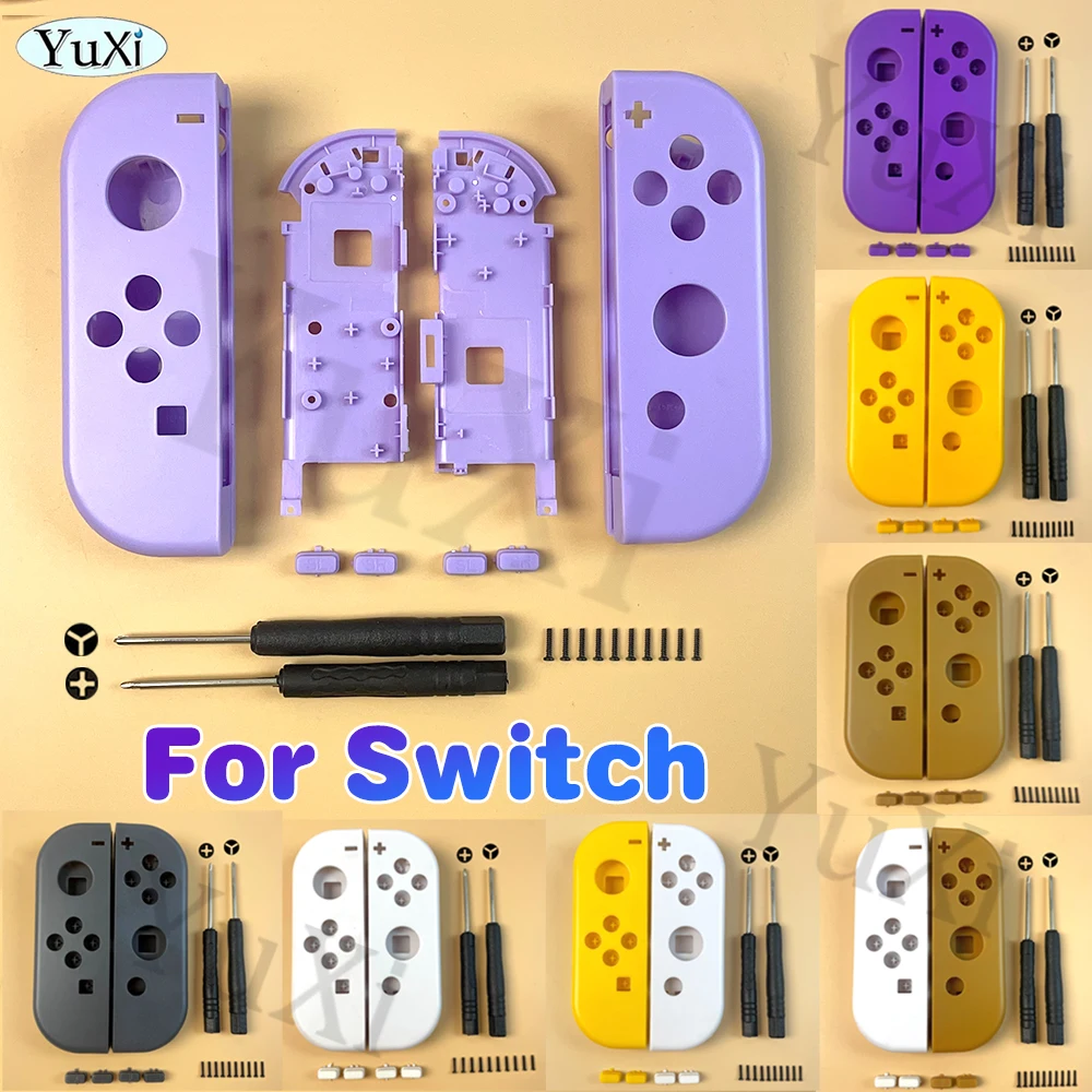 

1Set Front Back Middle Frame Shell Housing Case Plastic Cover LR SL SR Buttons For Nintend Switch NS NXJoy-Con Game Controller