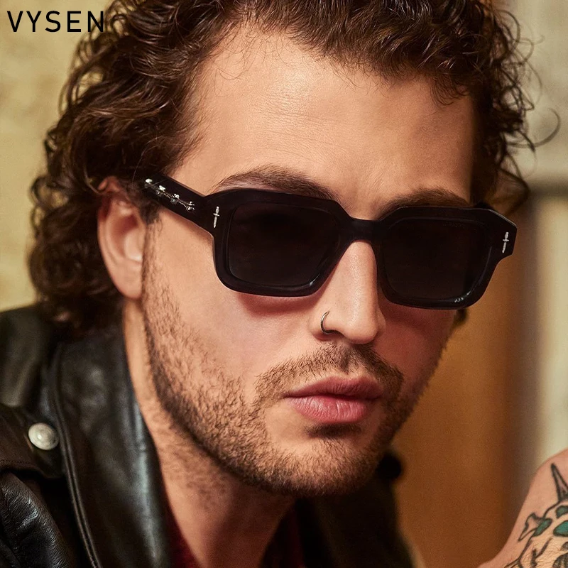 

Vintage Square Punk Sunglasses Men Women 2025 Luxury Brand Classic Rectangle Sun Glasses for Male Shades Hip Hop Eyewear UV400