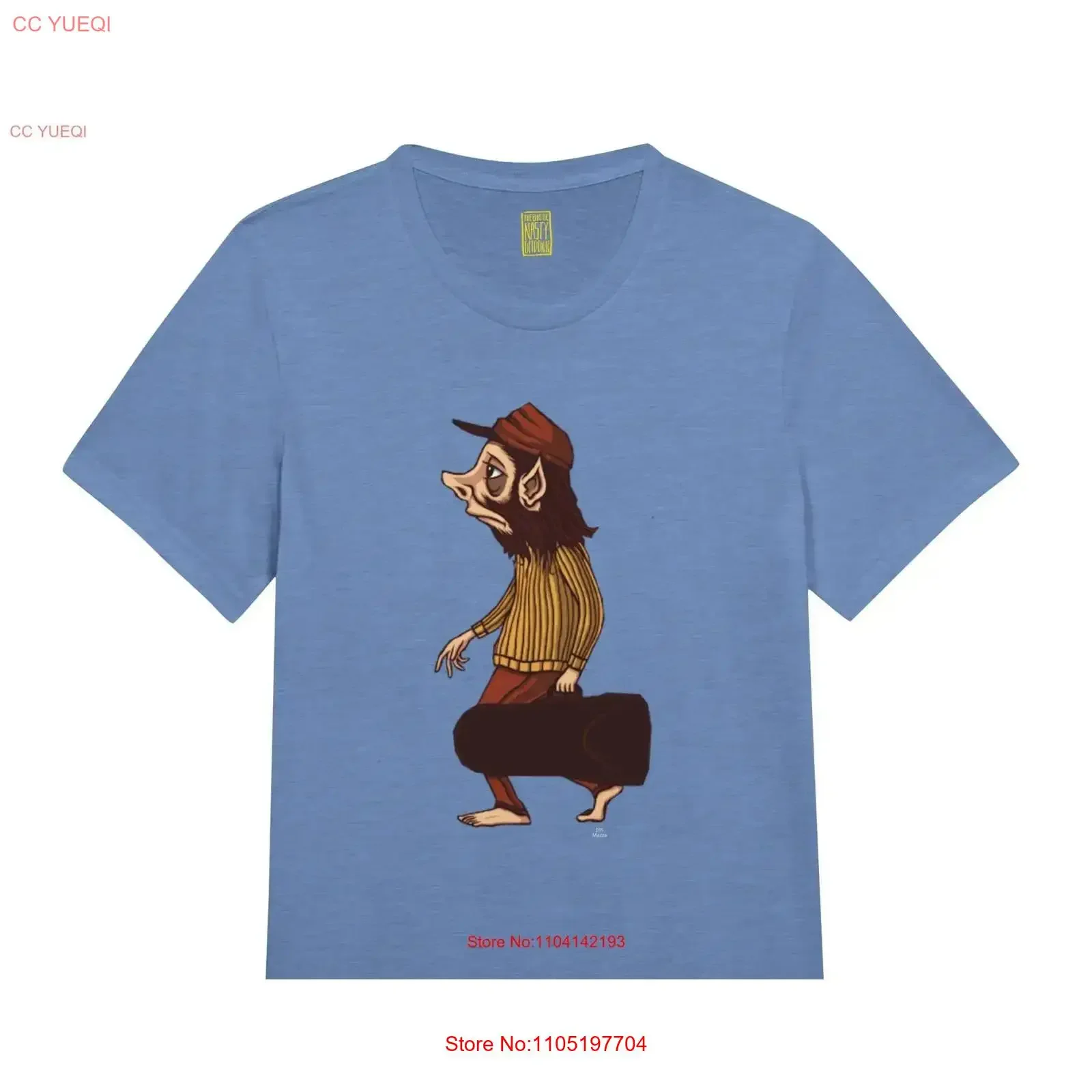 تي شيرت Big Ol'Nasty Getdown Busker ثلاثي المزيج تي شيرت عتيق مغسول أوم ملابس الشارع الشهير ملابس مصممة قابلة للتنفس وناعمة متعددة الاستخدامات #1